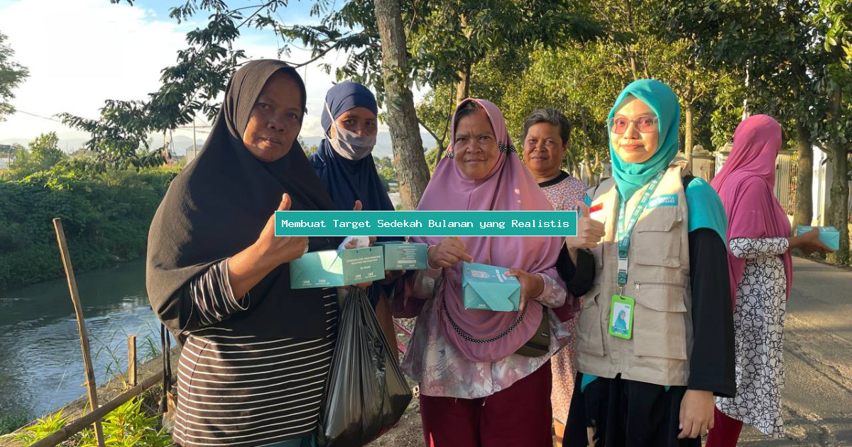 Membuat Target Sedekah Bulanan yang Realistis